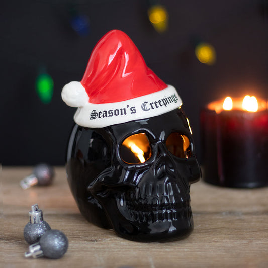 Holiday Skull Tealight Holder